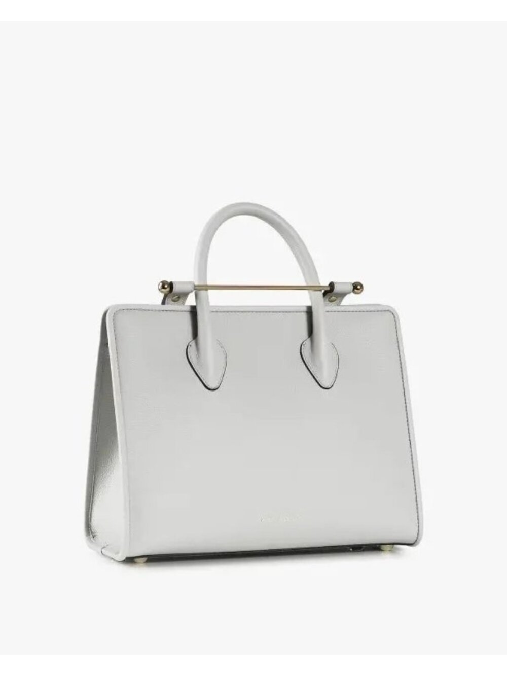 Strathberry Midi Tote Crossbody Handbag in Pearl Gray